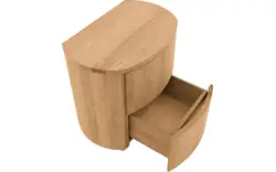 Goossens excellent nachtkastje denzo blank eiken - 8210122-02