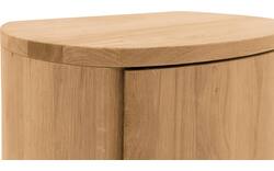 Goossens excellent nachtkastje denzo blank eiken - 8210122-02