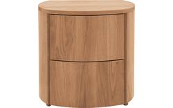 Goossens excellent nachtkastje denzo blank eiken - 8210128-02