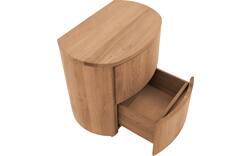 Goossens excellent nachtkastje denzo blank eiken - 8210128-02