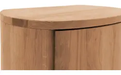 Goossens excellent nachtkastje denzo blank eiken - 8210128-02