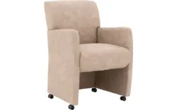 Goossens eetkamerstoel alex beige microvezel - 8210210-02