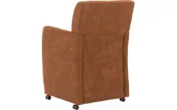 Goossens eetkamerstoel alex bruin microvezel - 8210219-02