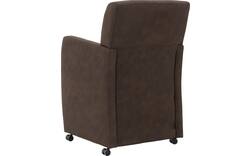 Goossens eetkamerstoel alex bruin microvezel - 8210220-03