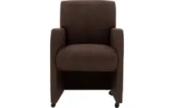 Goossens eetkamerstoel alex bruin microvezel - 8210221-02
