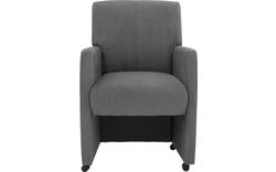 Goossens eetkamerstoel alex grijs stof - 8210223-02