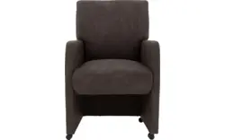 Goossens eetkamerstoel leen grijs microvezel - 8210224-02