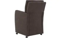 Goossens eetkamerstoel leen grijs microvezel - 8210224-02