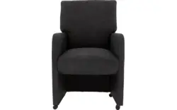 Goossens eetkamerstoel leen grijs microvezel - 8210225-02