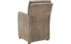 Goossens eetkamerstoel leen bruin microvezel - 8210227-02