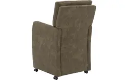 Goossens eetkamerstoel leen groen microvezel - 8210228-02