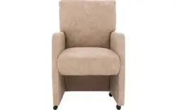 Goossens eetkamerstoel leen beige microvezel - 8210229-02