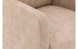 Goossens eetkamerstoel leen beige microvezel - 8210229-02