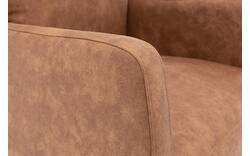Goossens eetkamerstoel leen bruin microvezel - 8210230-02