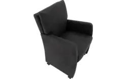 Goossens eetkamerstoel leen grijs microvezel - 8210231-02