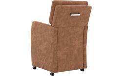 Goossens eetkamerstoel leen bruin microvezel - 8210233-01