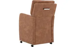 Goossens eetkamerstoel leen bruin microvezel - 8210233-01