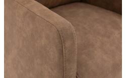 Goossens eetkamerstoel leen bruin microvezel - 8210237-02