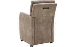 Goossens eetkamerstoel leen bruin microvezel - 8210238-03