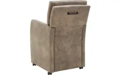 Goossens eetkamerstoel leen bruin microvezel - 8210238-02