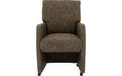 Goossens eetkamerstoel leen groen microvezel - 8210239-02