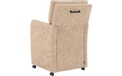 Goossens eetkamerstoel leen beige microvezel - 8210240-05