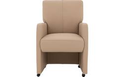 Goossens eetkamerstoel leen wit leer - 8210241-02