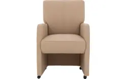 Goossens eetkamerstoel leen wit leer - 8210241-02