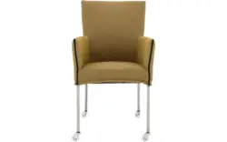 Goossens eetkamerstoel funk groen stof - 8210246-02