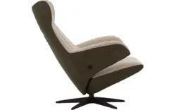 Goossens excellent relaxstoel avec groen leer - 8210272-02