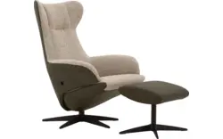 Goossens excellent relaxstoel avec groen leer - 8210272-02