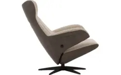 Goossens excellent relaxstoel avec grijs leer - 8210273-02
