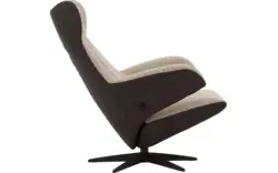 Goossens excellent relaxstoel avec grijs leer - 8210274-02
