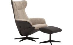 Goossens excellent relaxstoel avec grijs leer - 8210274-02