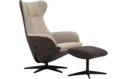 Goossens excellent relaxstoel avec grijs leer - 8210274-02