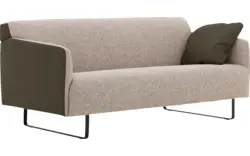 Goossens excellent zitbank montreal groen leer - 8210340-02