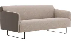 Goossens excellent zitbank montreal grijs leer - 8210341-02