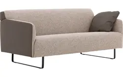 Goossens excellent zitbank montreal grijs leer - 8210341-02