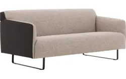 Goossens excellent zitbank montreal grijs leer - 8210342-02