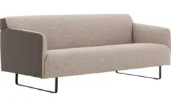 Goossens excellent zitbank montreal grijs leer - 8210345-02