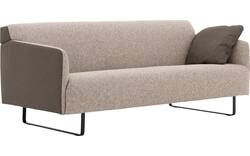 Goossens excellent zitbank montreal grijs leer - 8210345-02