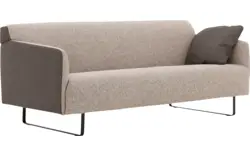 Goossens excellent zitbank montreal grijs leer - 8210345-02
