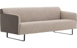 Goossens excellent zitbank montreal grijs leer - 8210349-02
