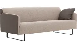 Goossens excellent zitbank montreal grijs leer - 8210349-02