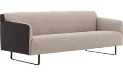 Goossens excellent zitbank montreal grijs leer - 8210350-02
