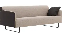 Goossens excellent zitbank montreal grijs leer - 8210350-02