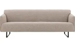 Goossens excellent zitbank montreal grijs leer - 8210353-02
