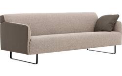 Goossens excellent zitbank montreal grijs leer - 8210353-02