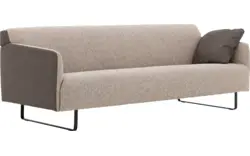 Goossens excellent zitbank montreal grijs leer - 8210353-02