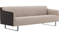Goossens excellent zitbank montreal grijs leer - 8210354-02